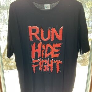 Gildan Black Tee with Red Graphic